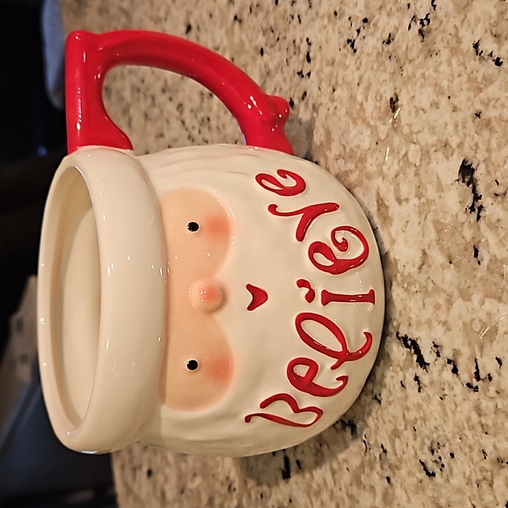 Hallmark FTD Santa Believe mug Christmas in July